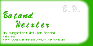 botond weixler business card